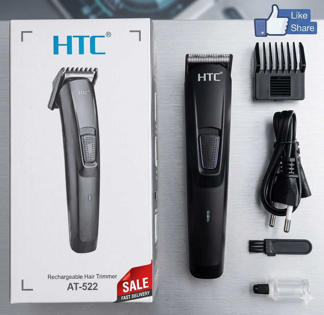 Budget-Friendly & Powerful: The HTC AT-522 Rechargeable Trimmer. - Image 4