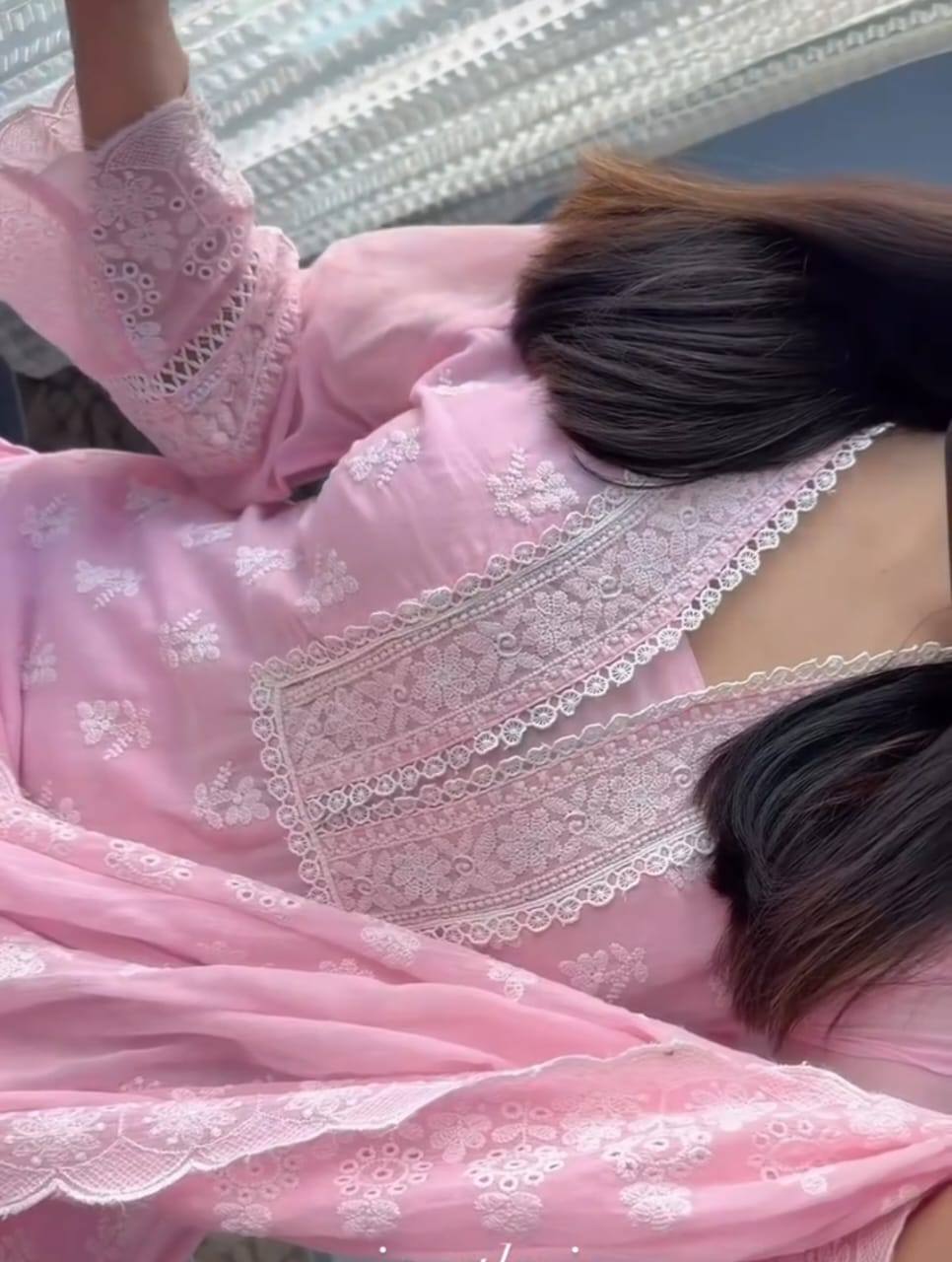 Eid Collection: Premium Embroidery Tencel Cotton Three-Piece Set - Image 2