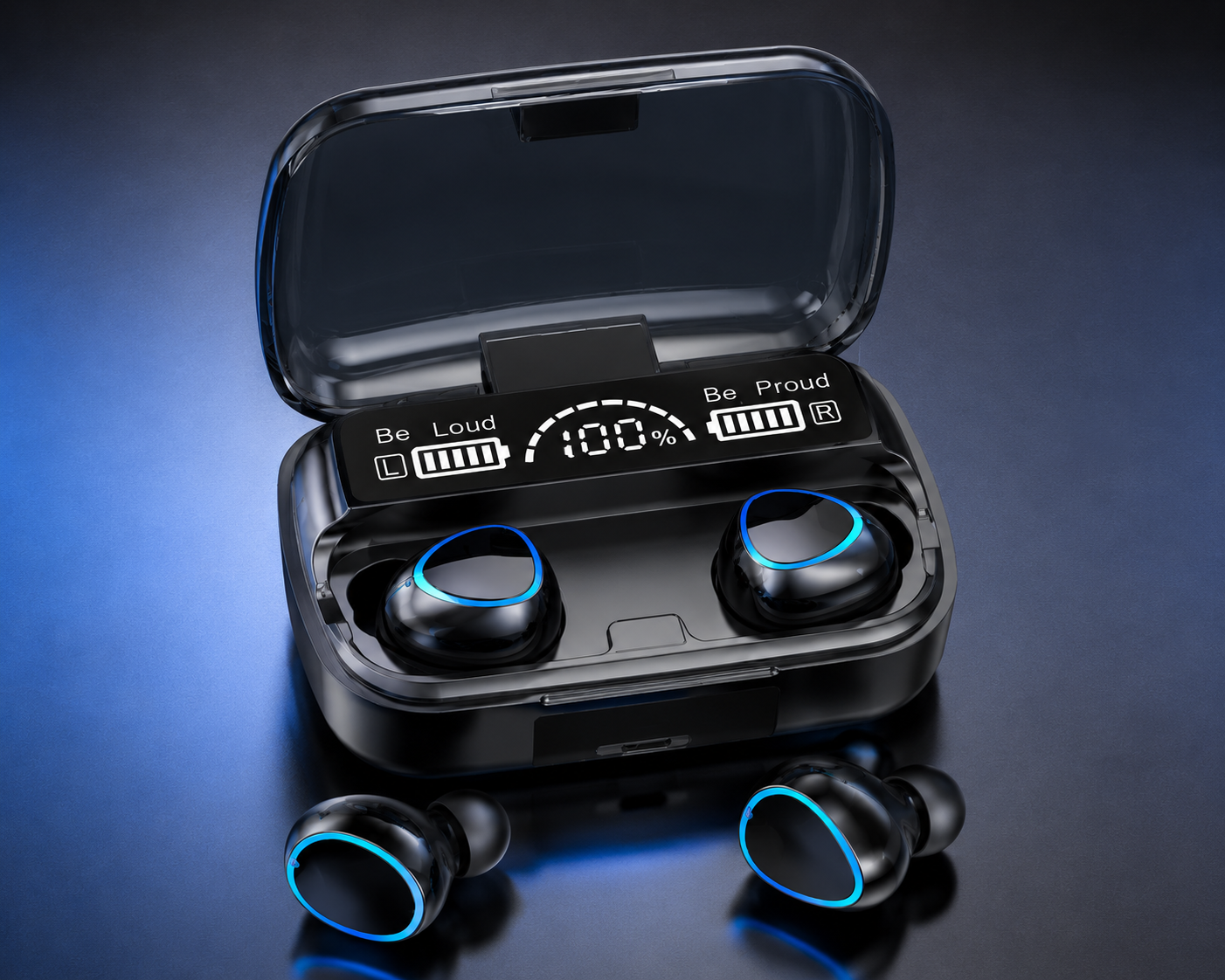 M10 TWS Wireless Earbuds with Digital Display & Power Bank Feature - Image 2